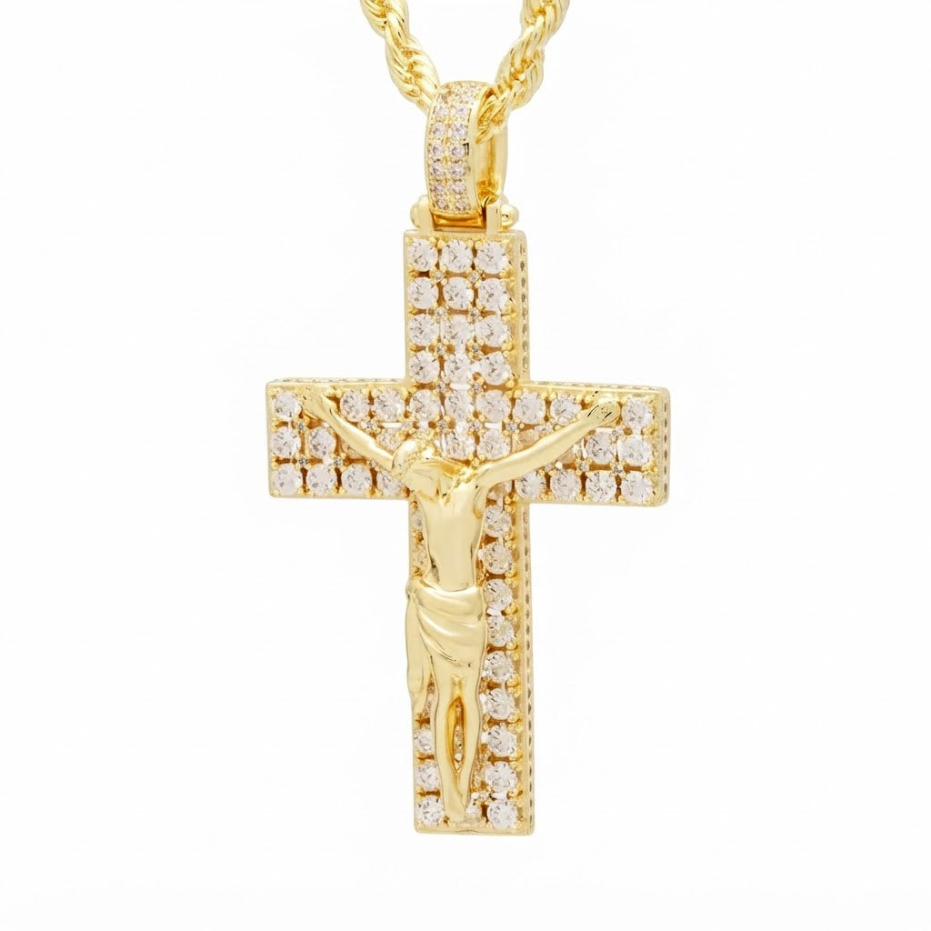 Crucifix Pendant with Jesus Figure