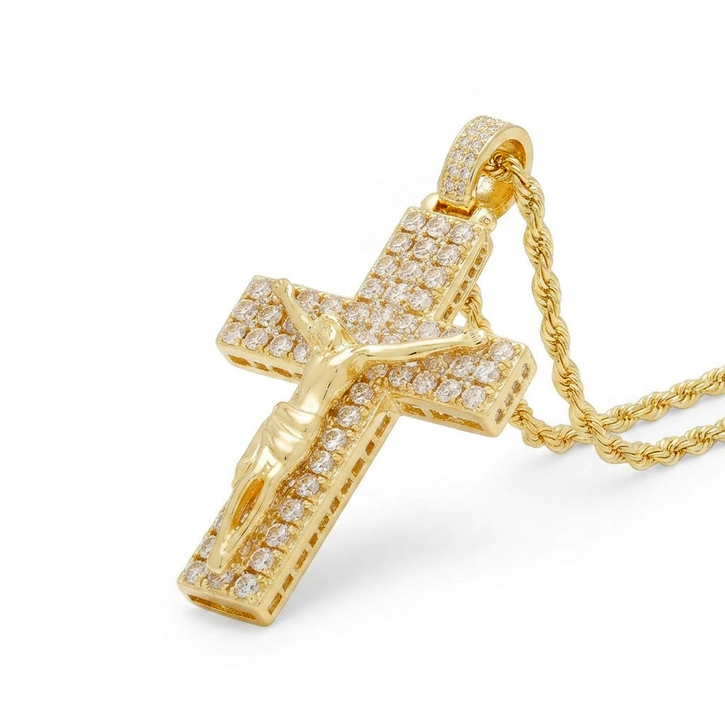 Crucifix Pendant with Jesus Figure