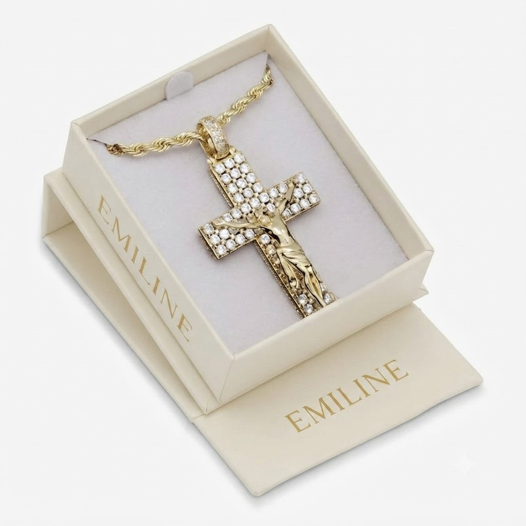 Crucifix Pendant with Jesus Figure