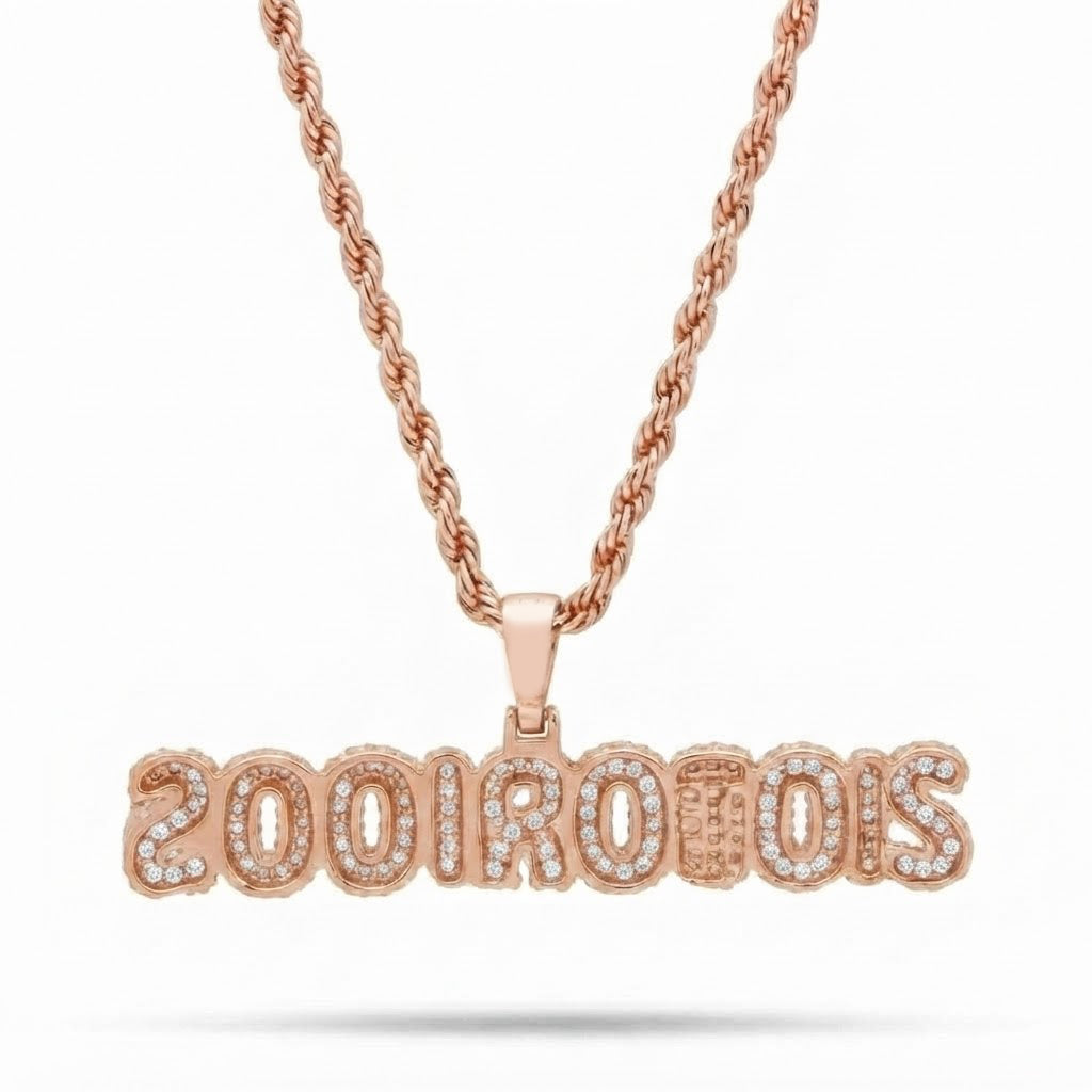 Initial Name Diamond Pendant