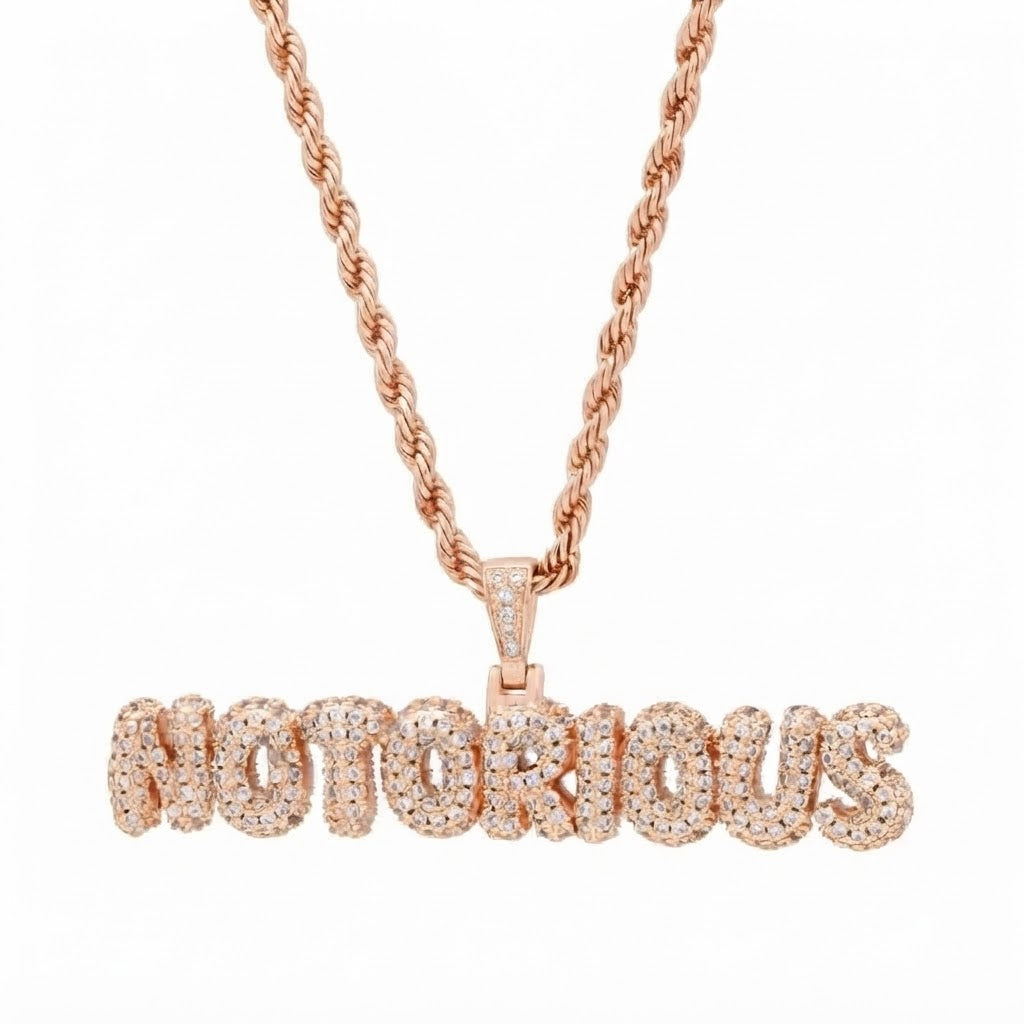 Initial Name Diamond Pendant