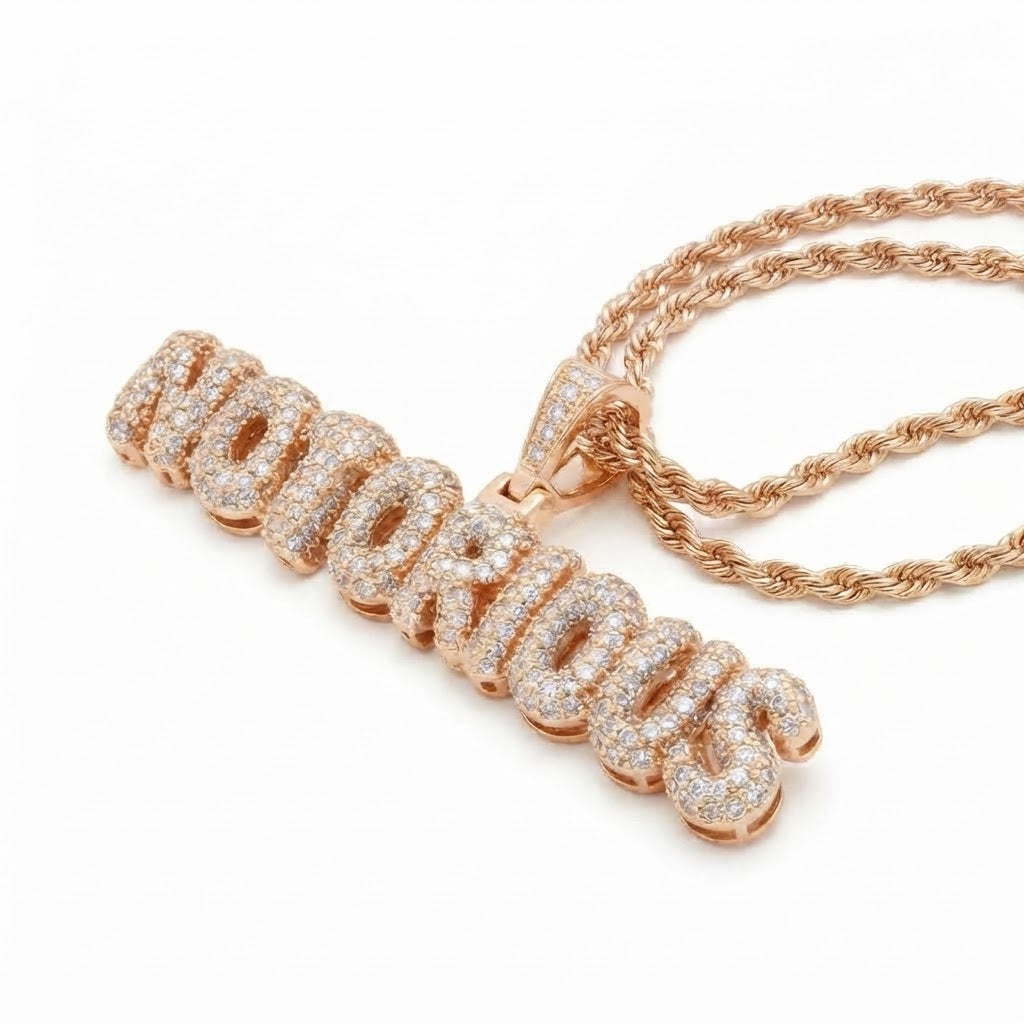 Initial Name Diamond Pendant
