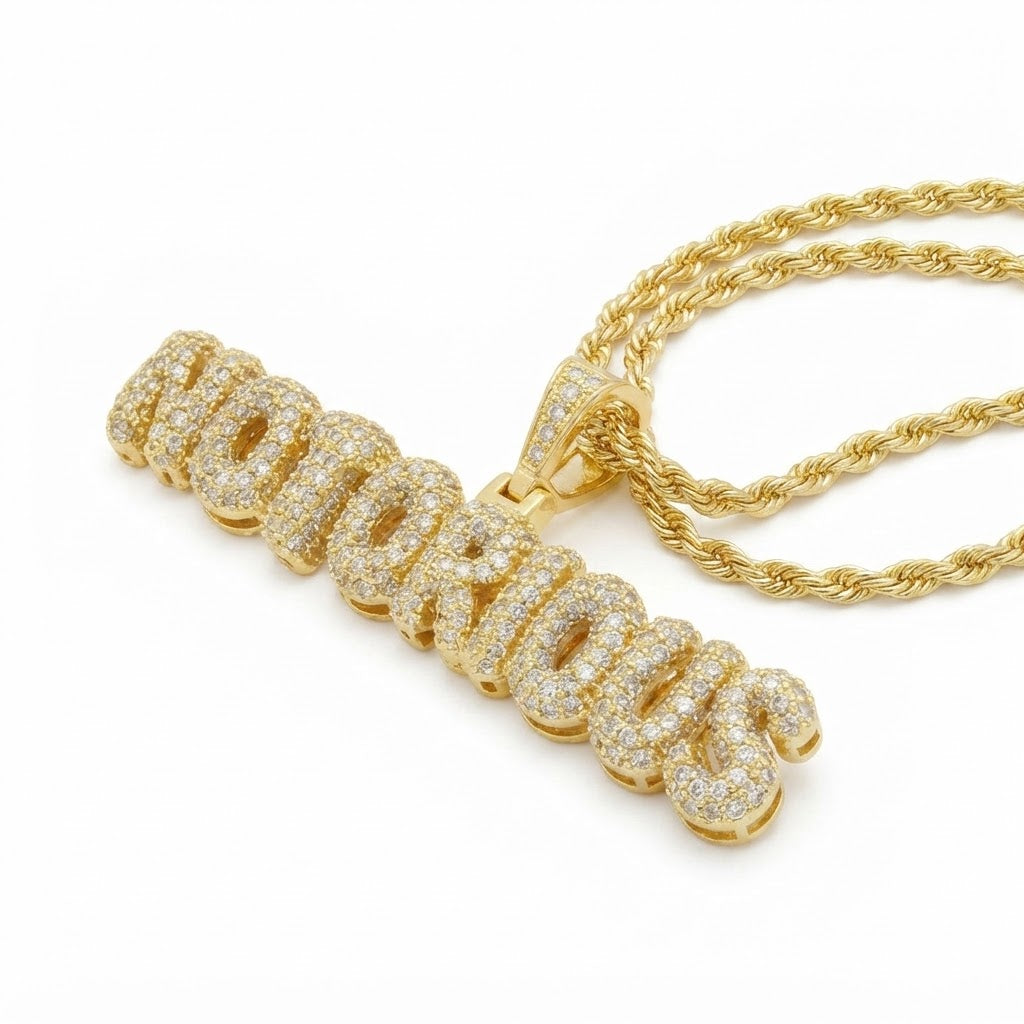 Initial Name Diamond Pendant