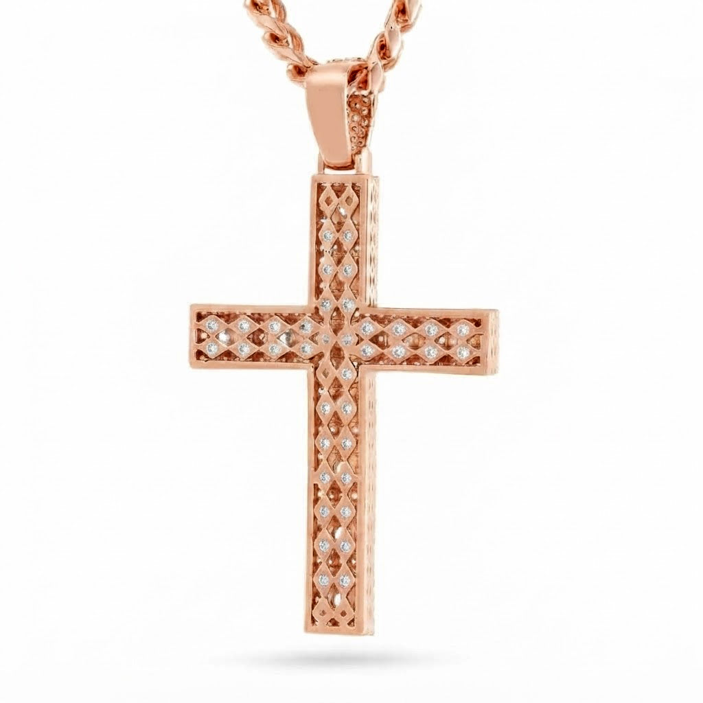 Iced Out Classic Cross Pendant