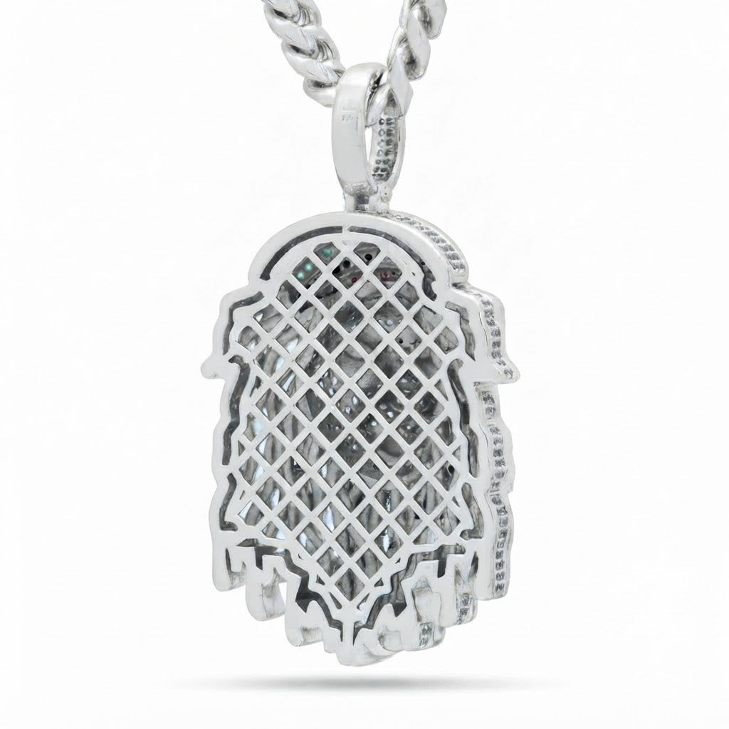Iced Out Dreadlock Portrait Pendant