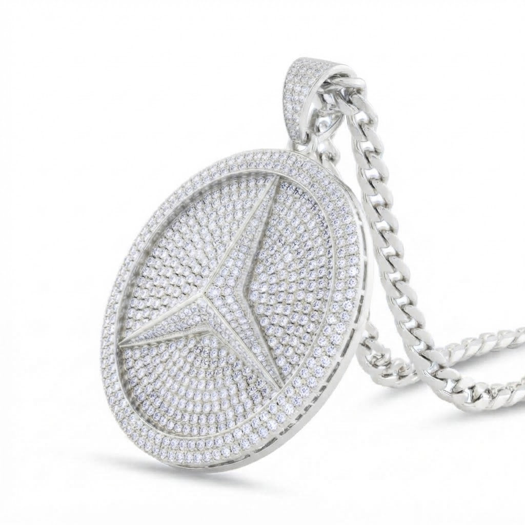 Three Point Star Emblem Pendant