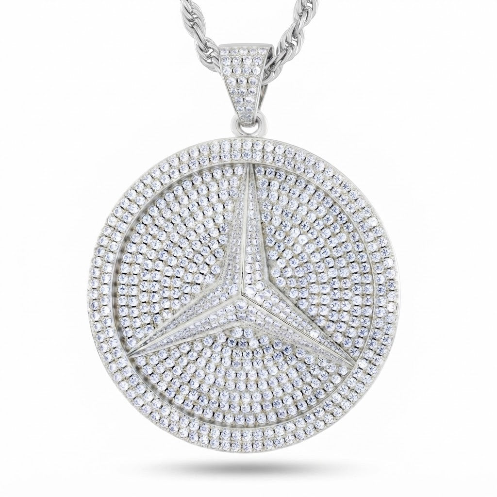 Three Point Star Emblem Pendant