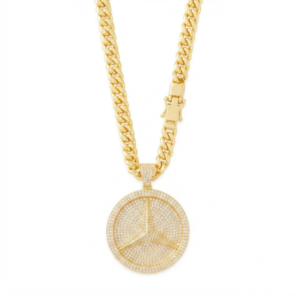 Three Point Star Emblem Pendant