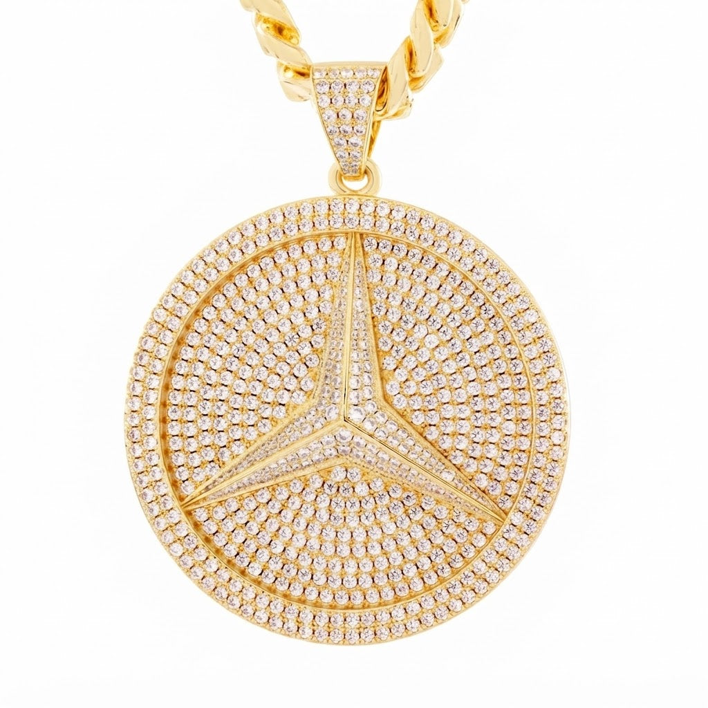 Three Point Star Emblem Pendant