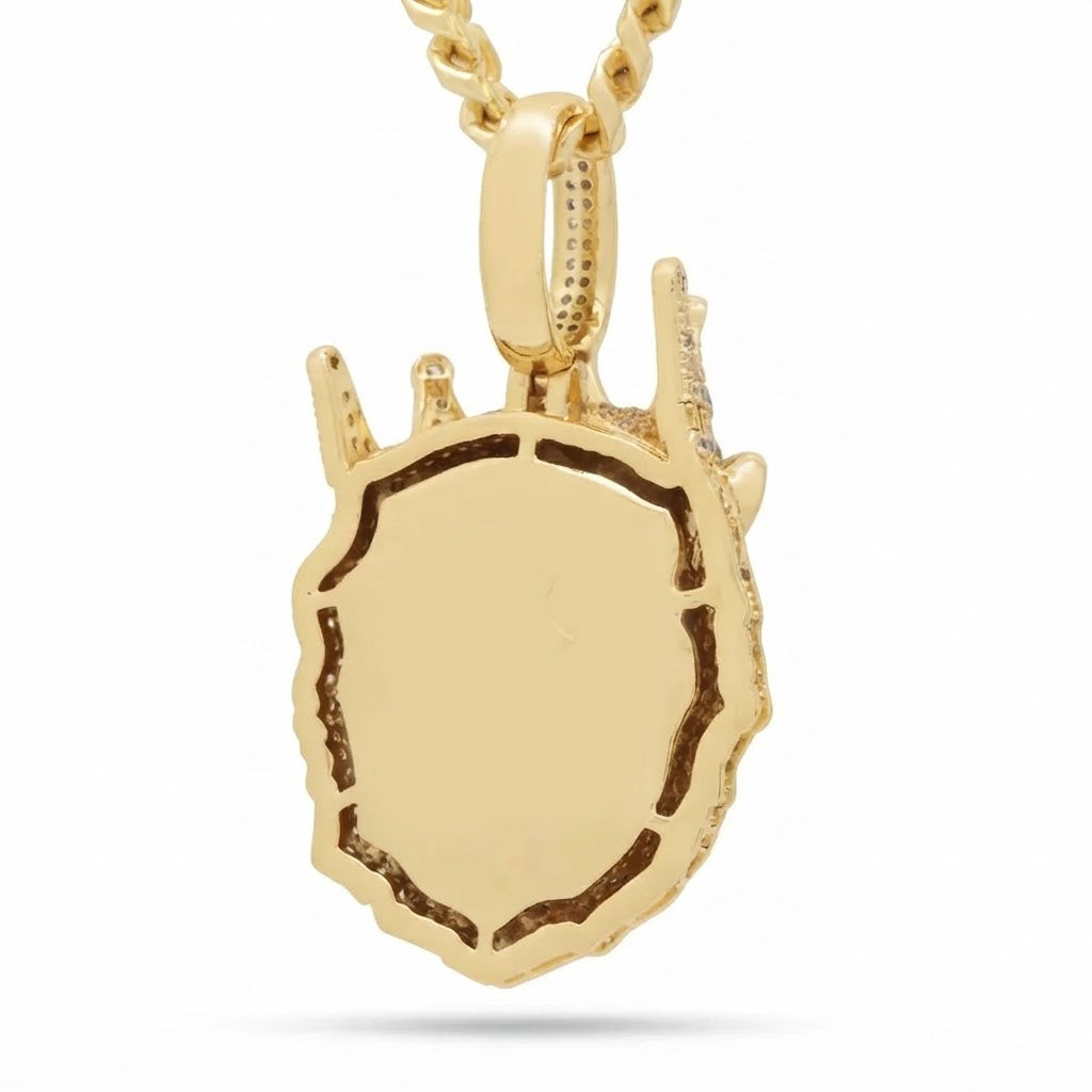Crowned Lion Head Pendant