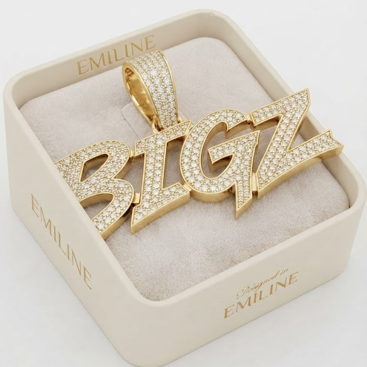 Custom Name Diamond Pendant