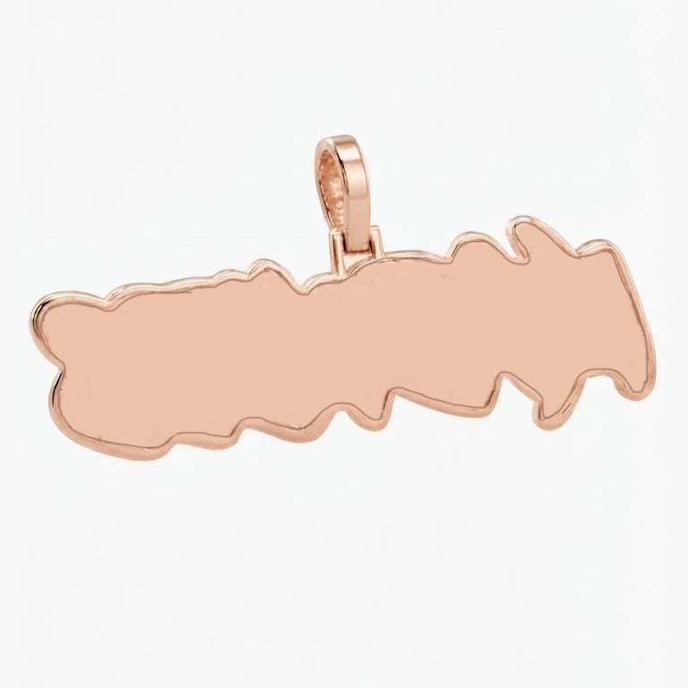 MADNESS Graffiti Letter Diamond Pendant