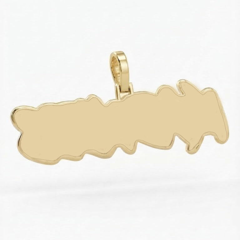 MADNESS Graffiti Letter Diamond Pendant