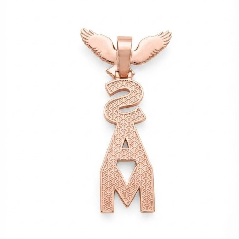 Eagle Top SAM Letter Pendant