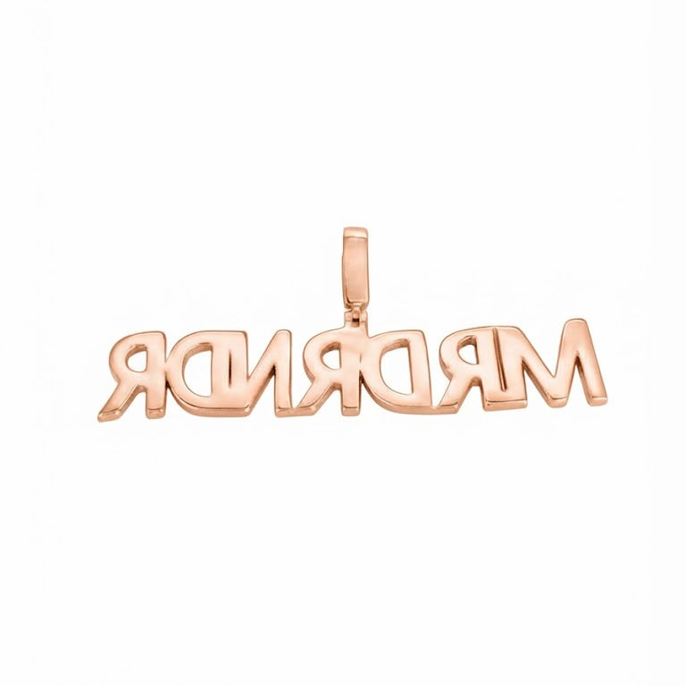 Custom Name Letter Diamond Pendant