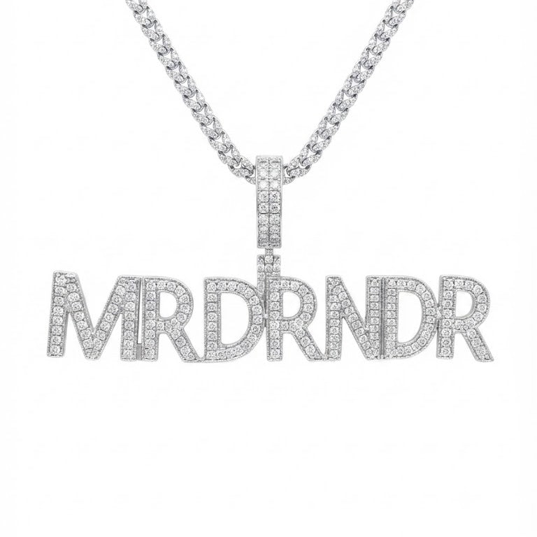 Custom Name Letter Diamond Pendant
