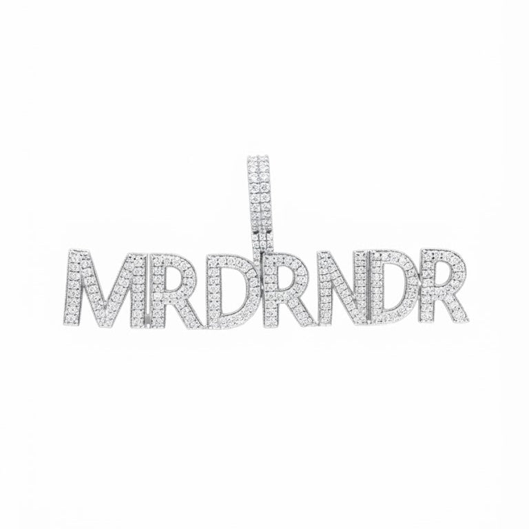 Custom Name Letter Diamond Pendant