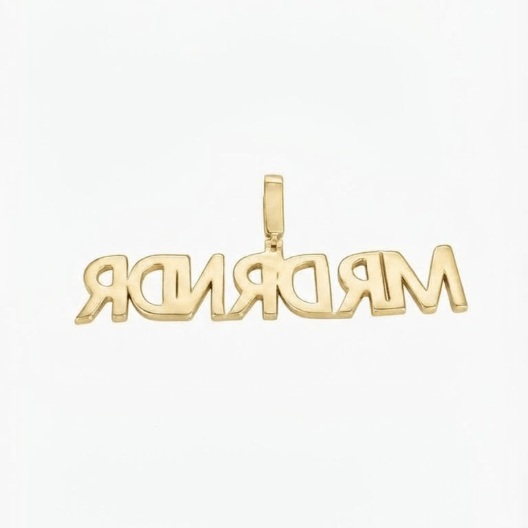 Custom Name Letter Diamond Pendant