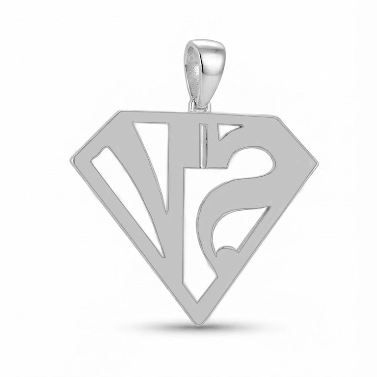 Diamond Shape Custom Letter Pendant