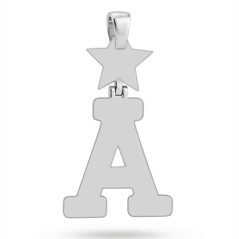 Star Letter A Diamond Pendant