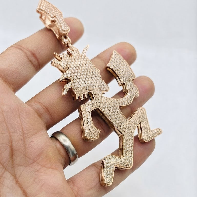 Running Cartoon Figure Pendant