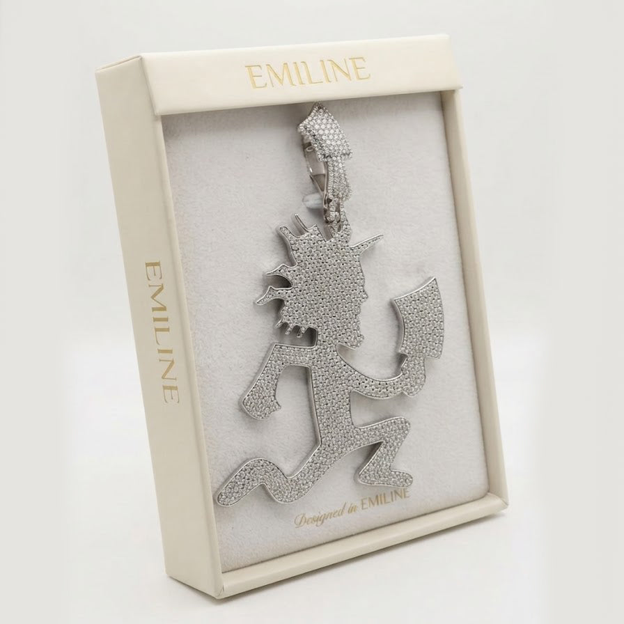 Running Cartoon Figure Pendant