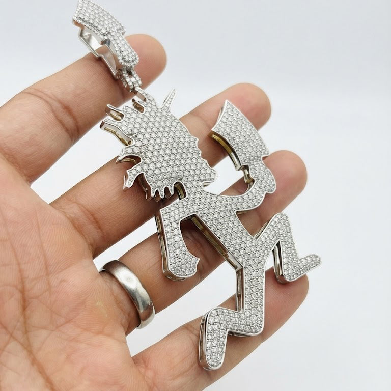 Running Cartoon Figure Pendant