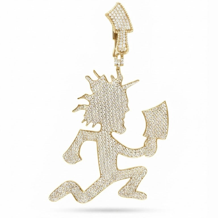 Running Cartoon Figure Pendant