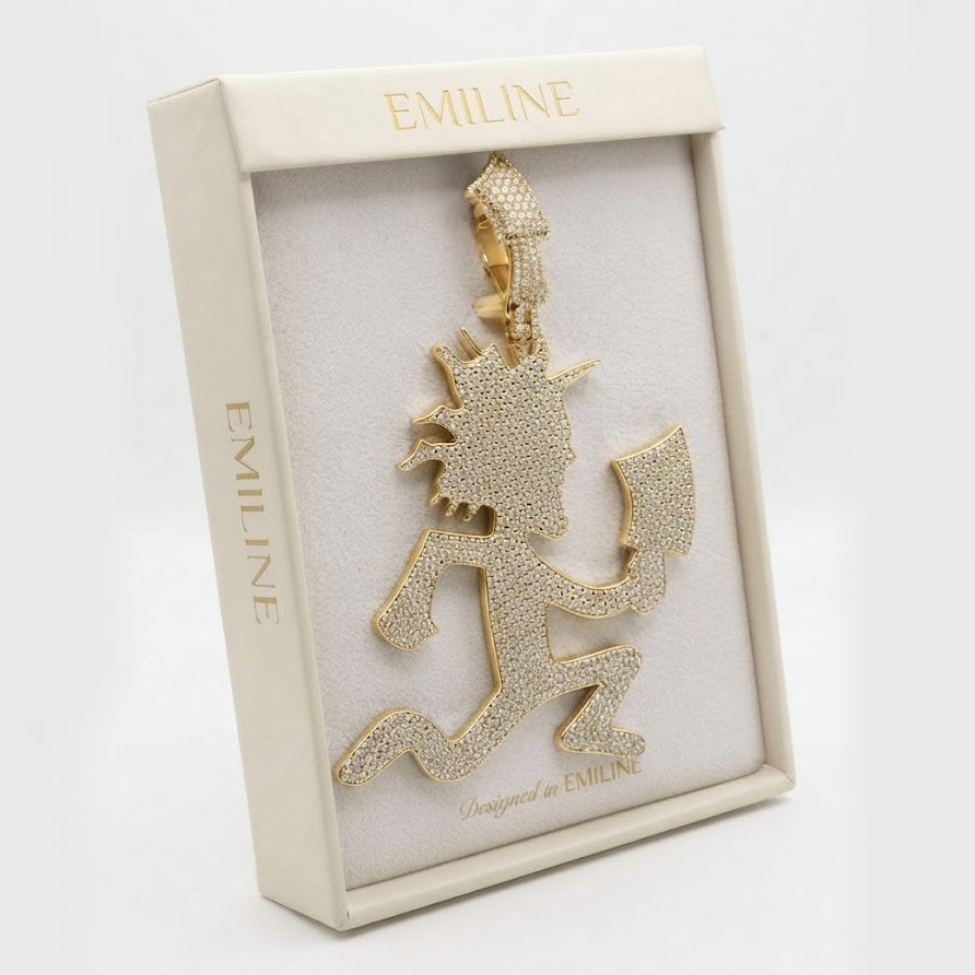 Running Cartoon Figure Pendant