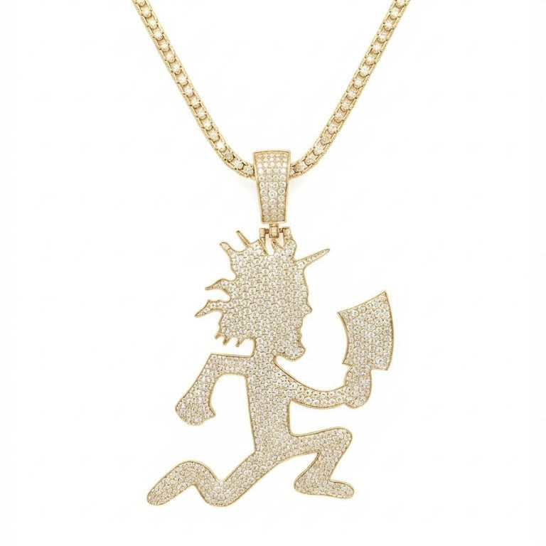 Running Cartoon Figure Pendant
