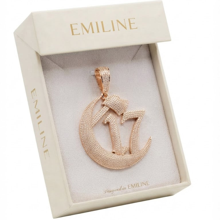 17 Crescent Moon Pendant