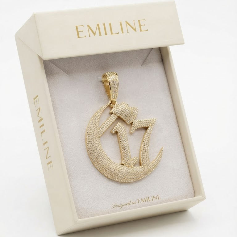 17 Crescent Moon Pendant