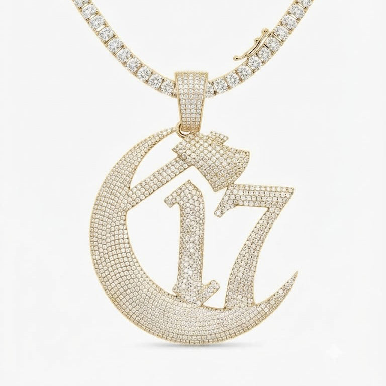 17 Crescent Moon Pendant