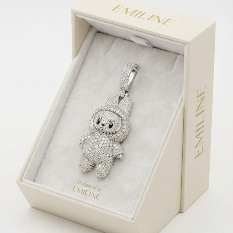 Labubu Character Diamond Pendant