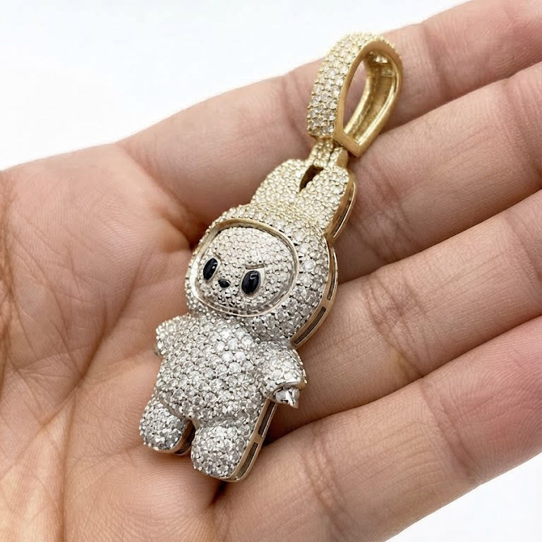 Labubu Character Diamond Pendant