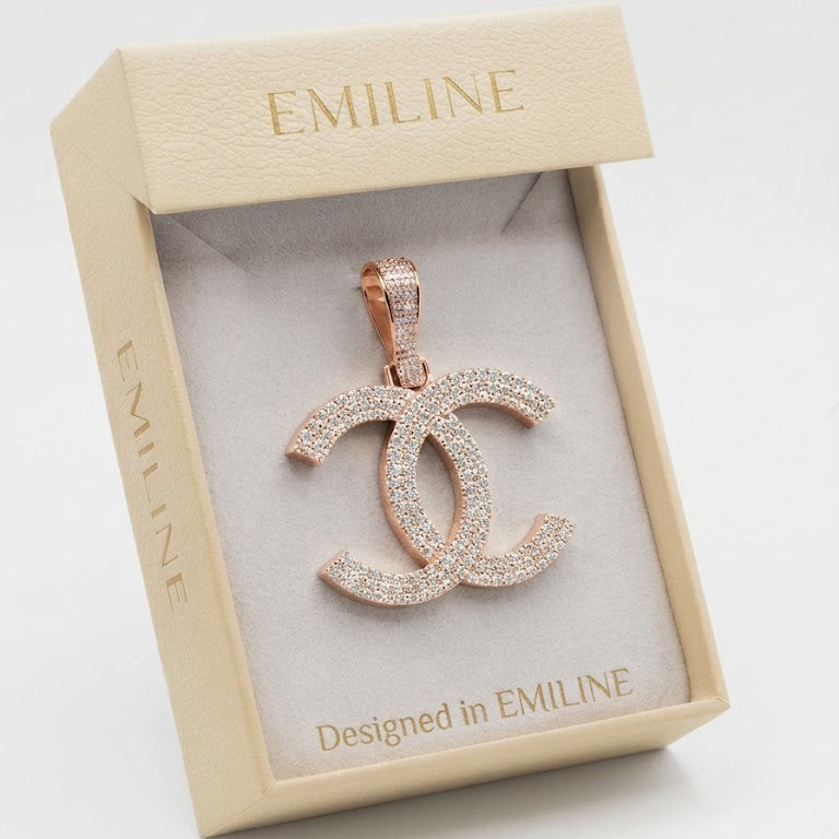 Double C Interlocking Pendant