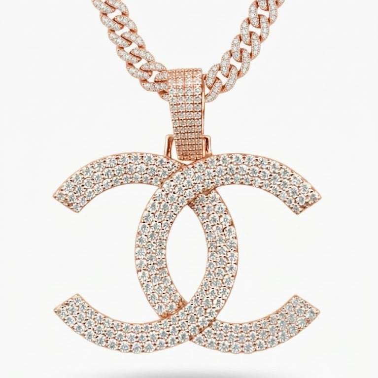 Double C Interlocking Pendant