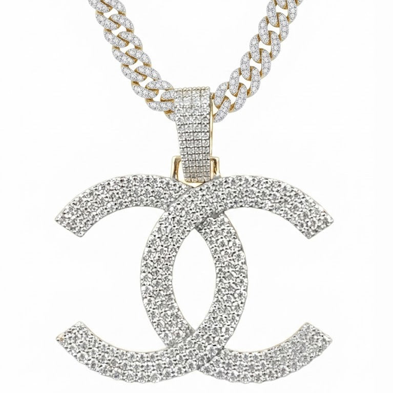 Double C Interlocking Pendant