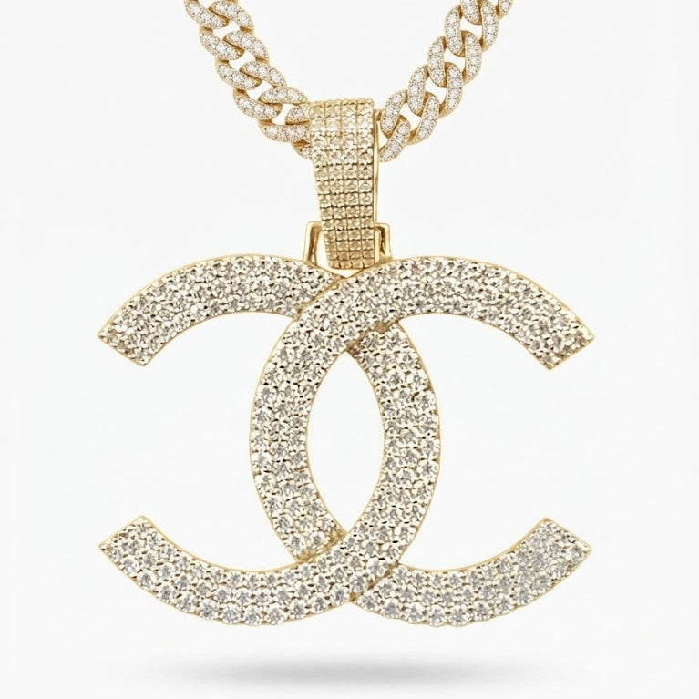 Double C Interlocking Pendant