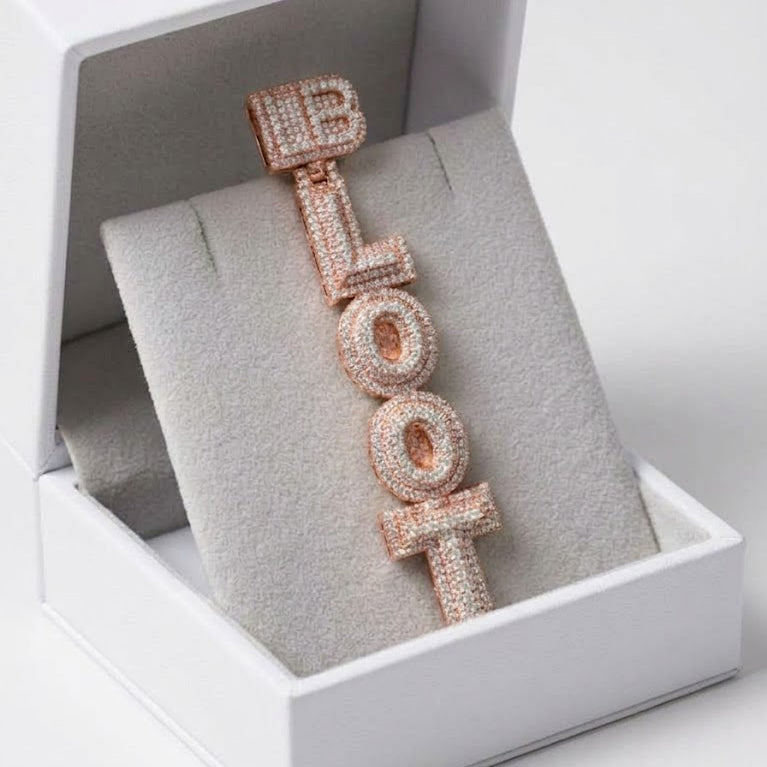 Custom Stacked Letter Pendant