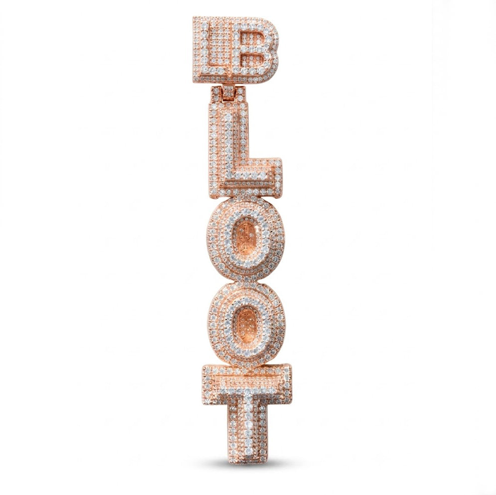 Custom Stacked Letter Pendant