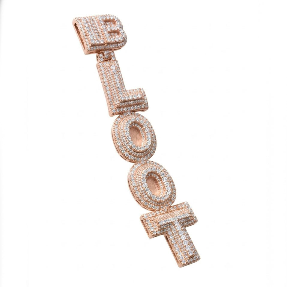 Custom Stacked Letter Pendant