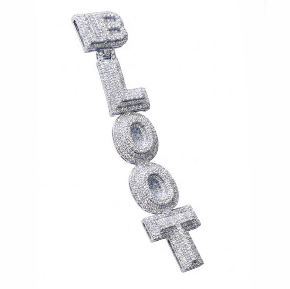 Custom Stacked Letter Pendant