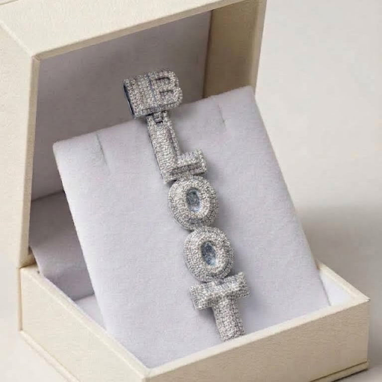 Custom Stacked Letter Pendant