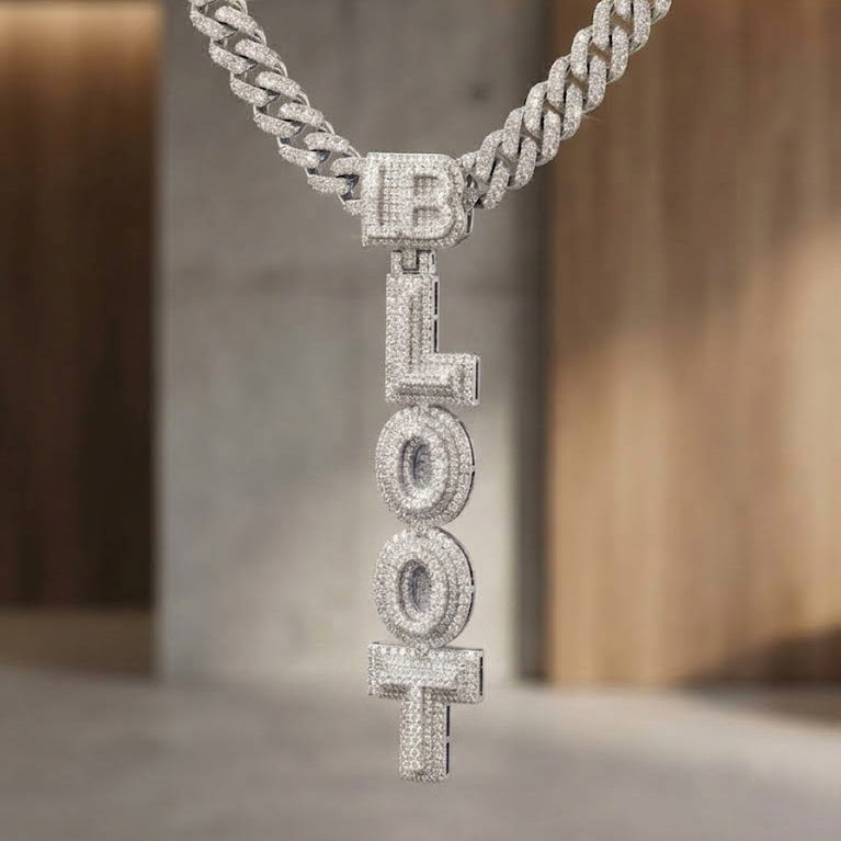Custom Stacked Letter Pendant