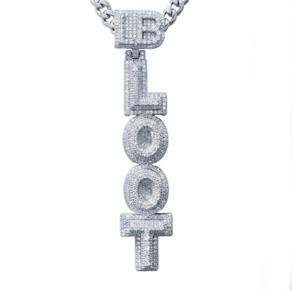 Custom Stacked Letter Pendant
