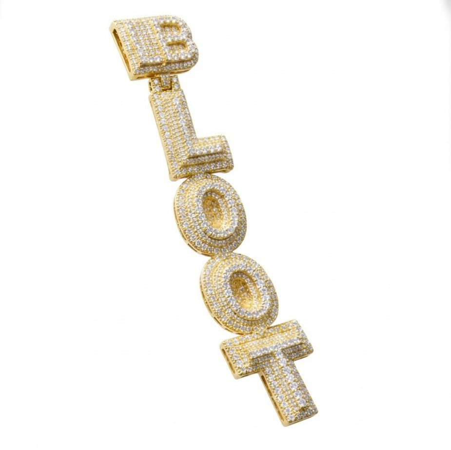 Custom Stacked Letter Pendant
