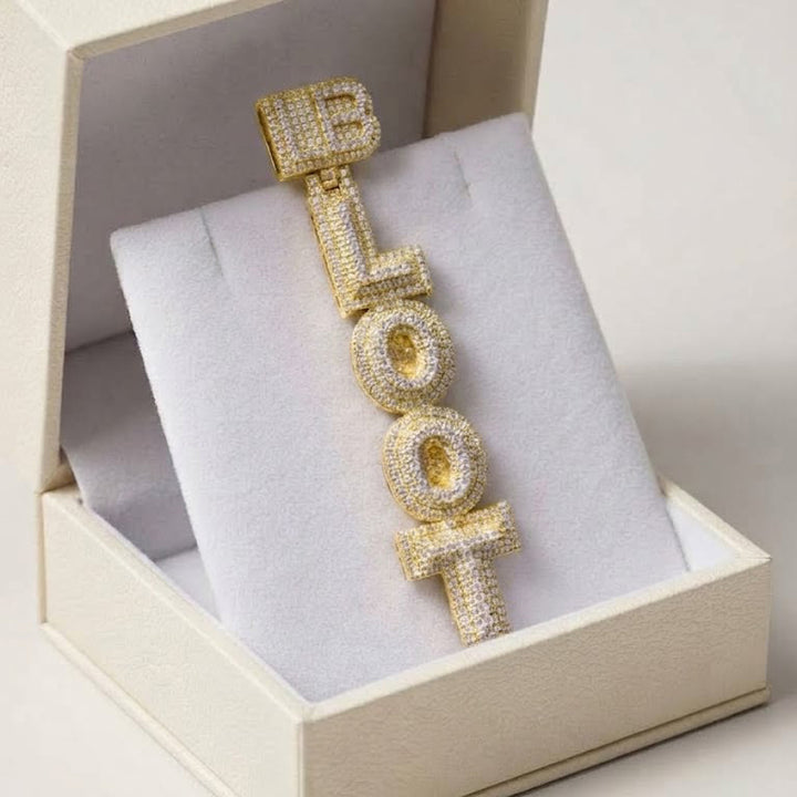 Custom Stacked Letter Pendant
