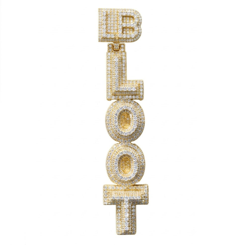 Custom Stacked Letter Pendant
