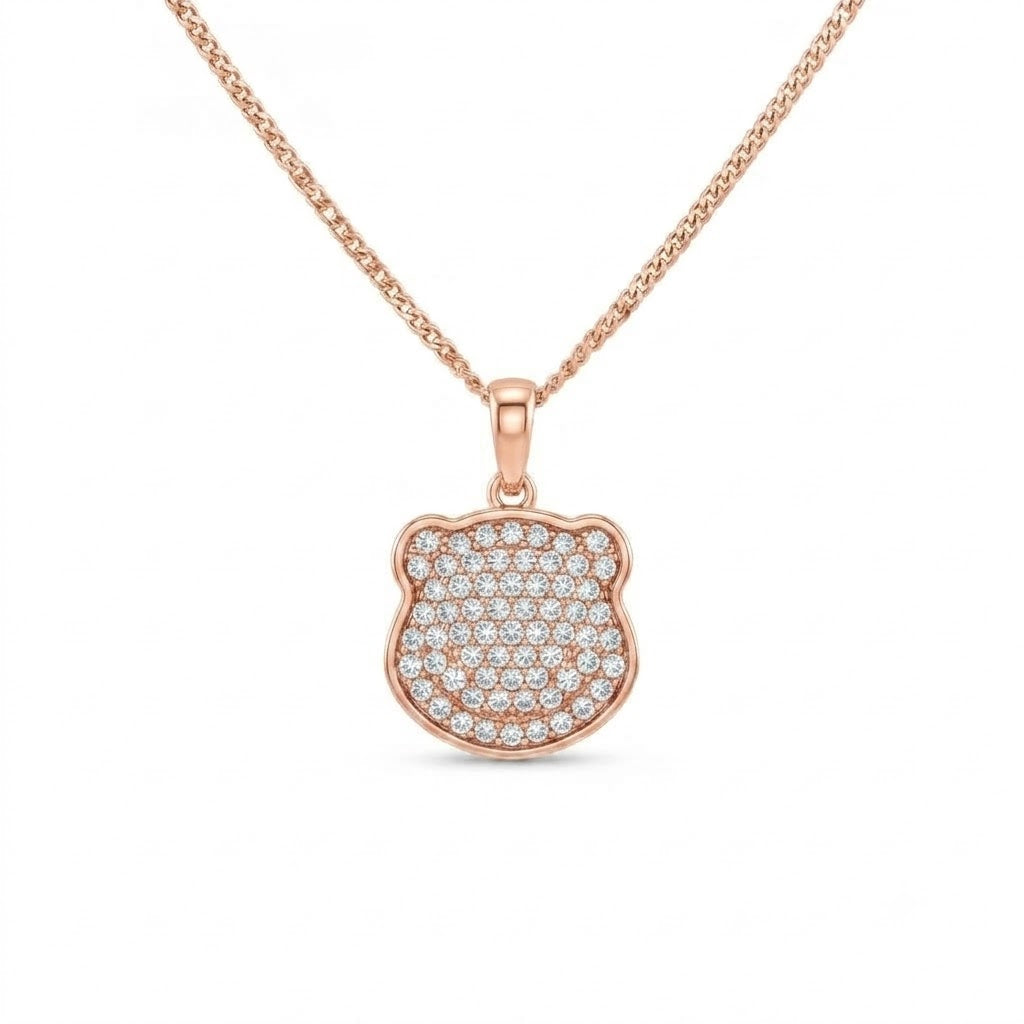 Iced Out Panda Face Pendant